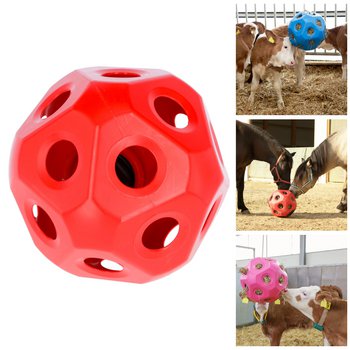 HeuBoy - Futterspielball für Pferde & Kälber, rot