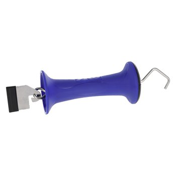 AKO Premium Torgriff, blau, Niro Haken, Litzclip® Bandanschluss 40mm